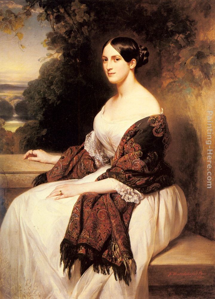 Franz Xavier Winterhalter Portrait of Madame Ackerman, the wife of the Chief Finance Minister of King Louis Philippe